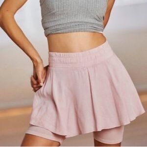 FP Movement Free People Pastel Pink Flowy Layered Flowy Shorts M